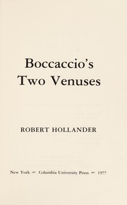 Boccaccio's two Venuses /