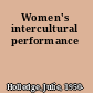 Women's intercultural performance
