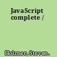 JavaScript complete /