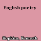English poetry