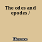 The odes and epodes /
