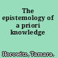 The epistemology of a priori knowledge