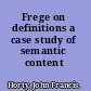 Frege on definitions a case study of semantic content /
