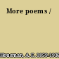 More poems /