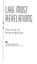 Like most revelations : new poems /