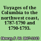 Voyages of the Columbia to the northwest coast, 1787-1790 and 1790-1793.