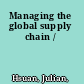 Managing the global supply chain /