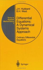 Differential equations : a dynamical systems approach /