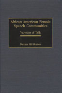 African American female speech communities : varieties of talk /