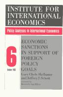 Economic sanctions in support of foreign policy goals /