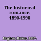 The historical romance, 1890-1990