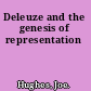 Deleuze and the genesis of representation