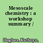 Mesoscale chemistry : a workshop summary /