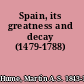 Spain, its greatness and decay (1479-1788)