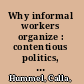 Why informal workers organize : contentious politics, enforcement, and the state /