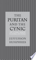 The puritan and the cynic moralists and theorists in French and American letters /