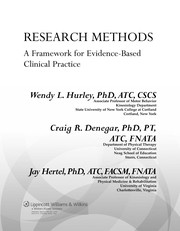 Research methods : a framework for evidence-based clinical practice /