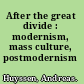 After the great divide : modernism, mass culture, postmodernism /