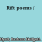 Rift poems /