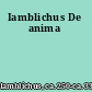 Iamblichus De anima