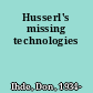 Husserl's missing technologies