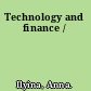 Technology and finance /