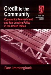 Credit to the community : community reinvestment and fair lending policy in the United States /