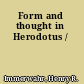 Form and thought in Herodotus /