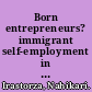 Born entrepreneurs? immigrant self-employment in Spain /