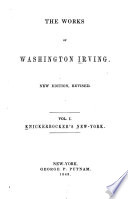 A history of New York : from the beginning of the world to the end of the Dutch dynasty ... /