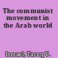 The communist movement in the Arab world