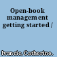 Open-book management getting started /