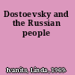 Dostoevsky and the Russian people