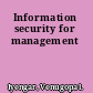 Information security for management