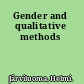 Gender and qualitative methods