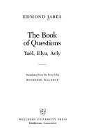 The book of questions : Yaël, Elya, Aely /