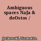 Ambiguous spaces NaJa & deOstos /