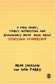 A very short, fairly interesting and reasonably cheap book about studying leadership /