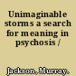 Unimaginable storms a search for meaning in psychosis /