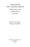 Vinegar pie and chicken bread : a woman's diary of life in the rural South, 1890-1891 /