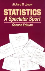 Statistics : a spectator sport /