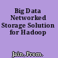 Big Data Networked Storage Solution for Hadoop