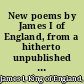 New poems by James I of England, from a hitherto unpublished manuscript (Add. 24195) in the British museum;