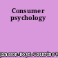 Consumer psychology