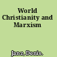 World Christianity and Marxism