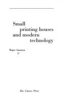 Small printing houses and modern technology /