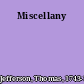 Miscellany