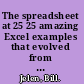 The spreadsheet at 25 25 amazing Excel examples that evolved from the invention that changed the world! /