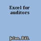 Excel for auditors
