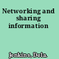 Networking and sharing information